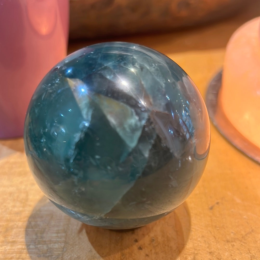 Rainbow Fluorite Sphere