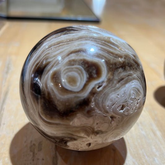 Chocolate Calcite Sphere