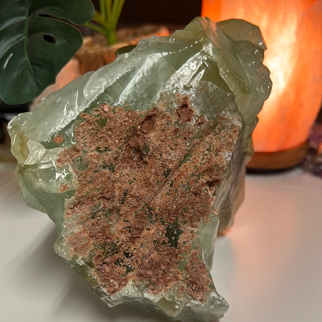 Green Calcite Chunk