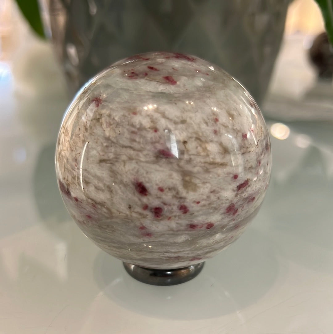 Rubellite Sphere