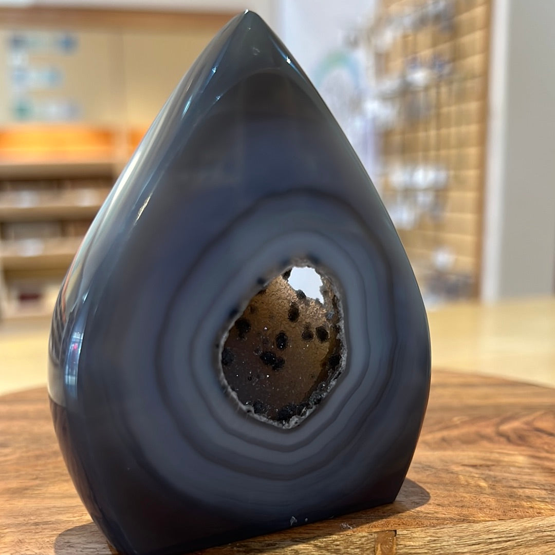 Druzy Agate Flame