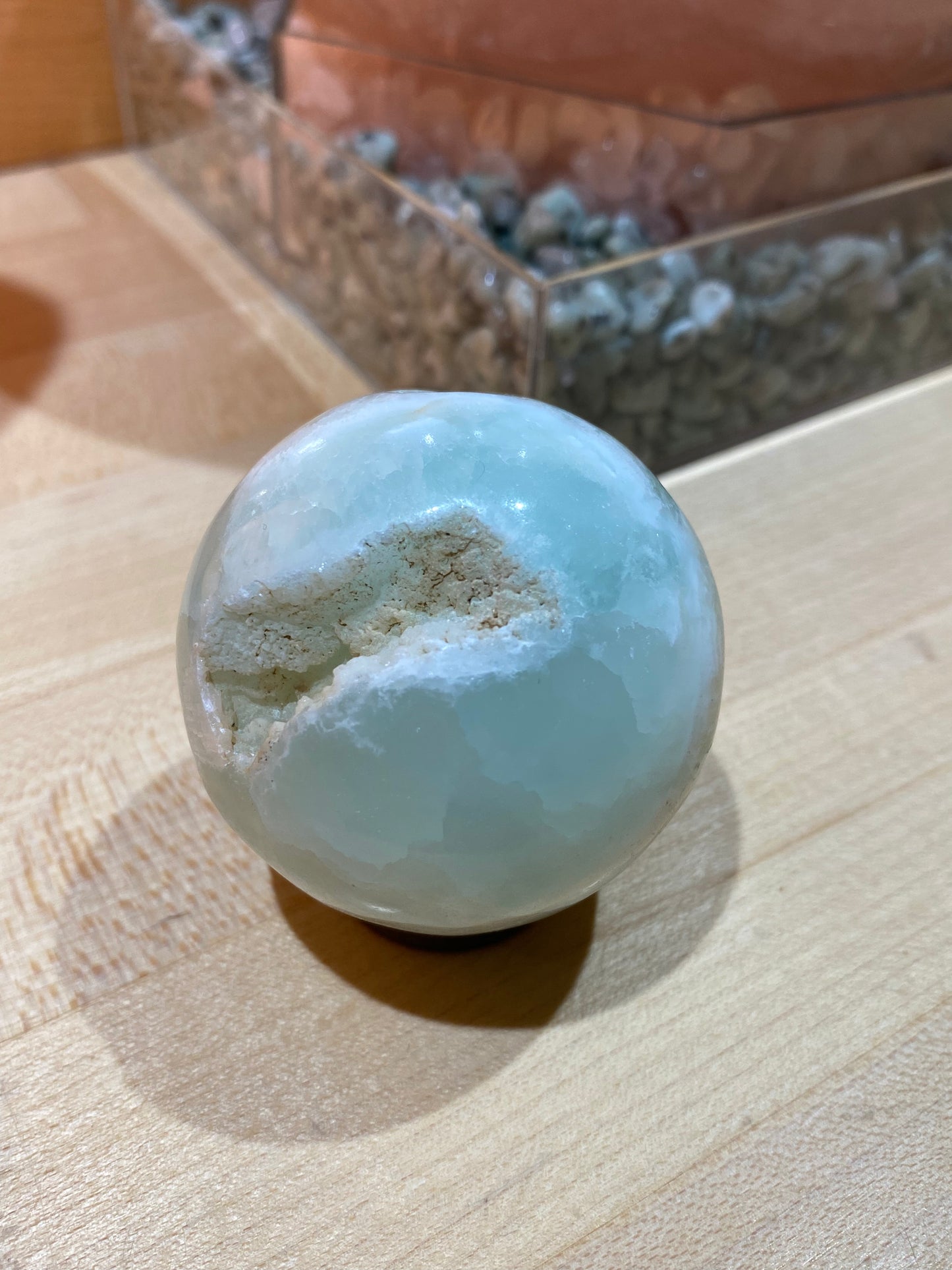 Pistachio Calcite Sphere