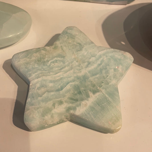Caribbean Blue Calcite Star