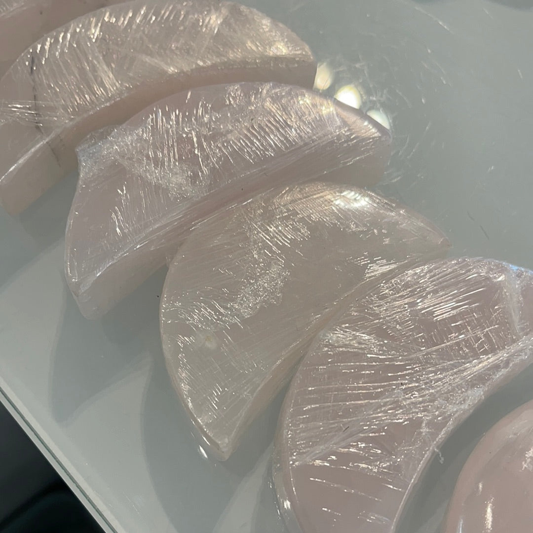 Pink Calcite Moons