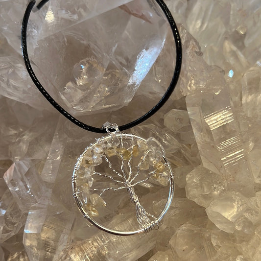 Citrine Tree Of Life Necklace