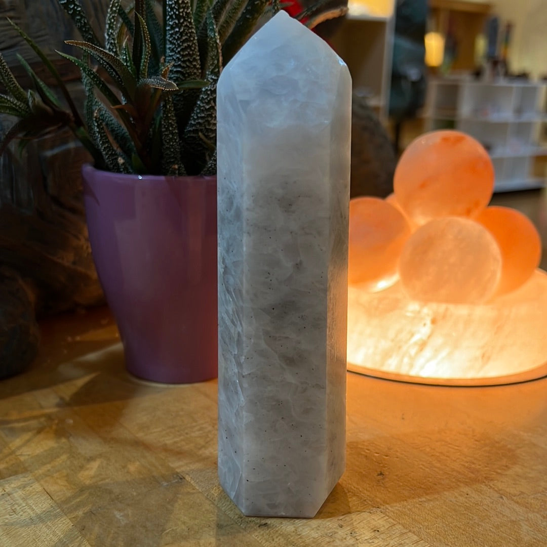 Blue Calcite Tower From Brazil