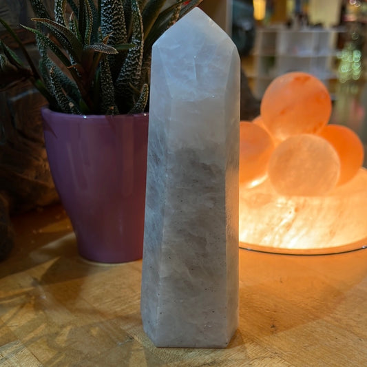 Blue Calcite Tower From Brazil