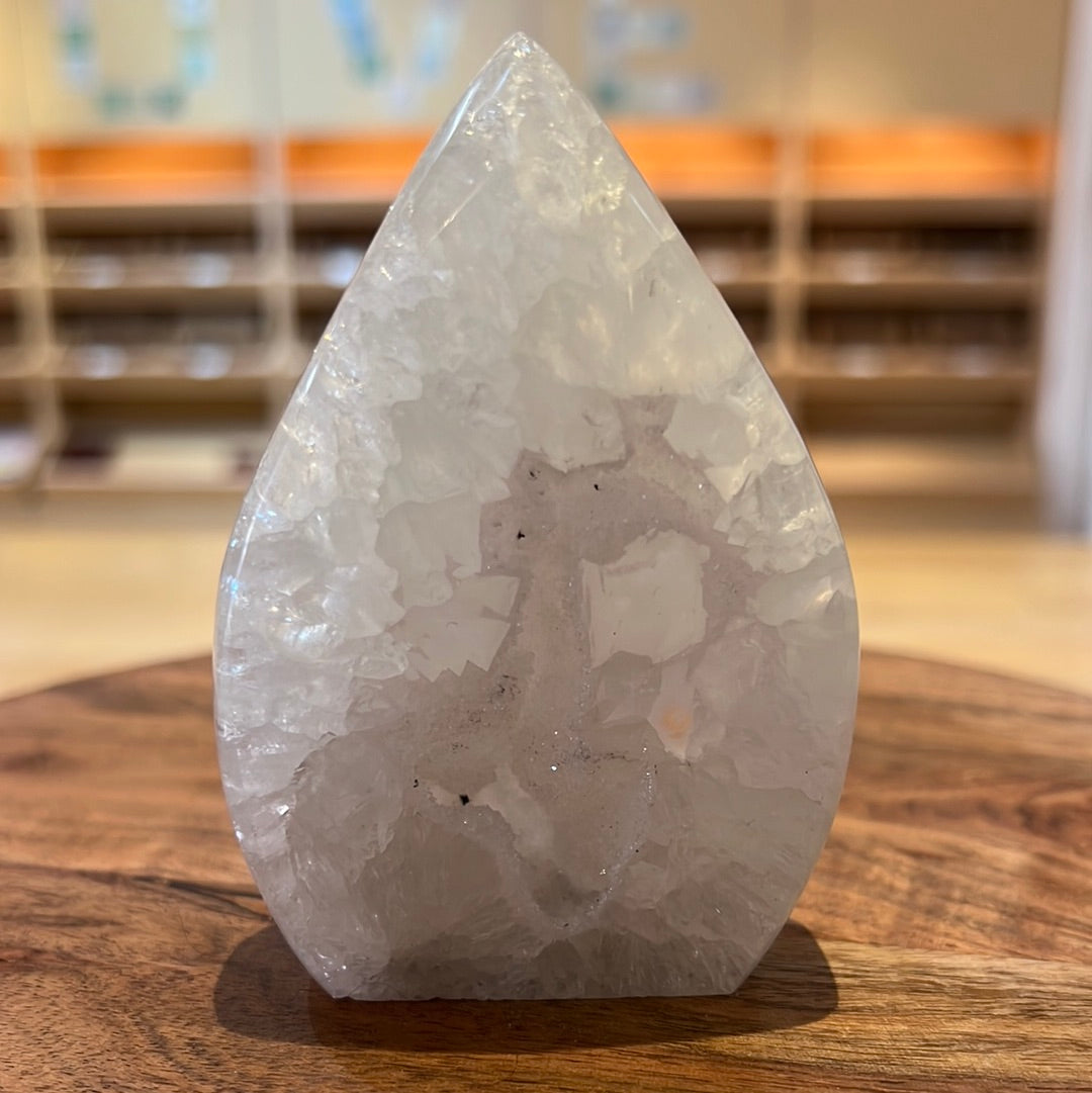 Druzy Agate Flame