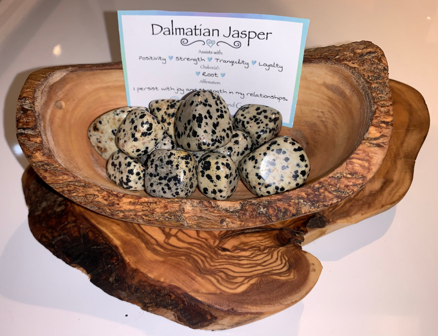Dalmatian Jasper Tumble