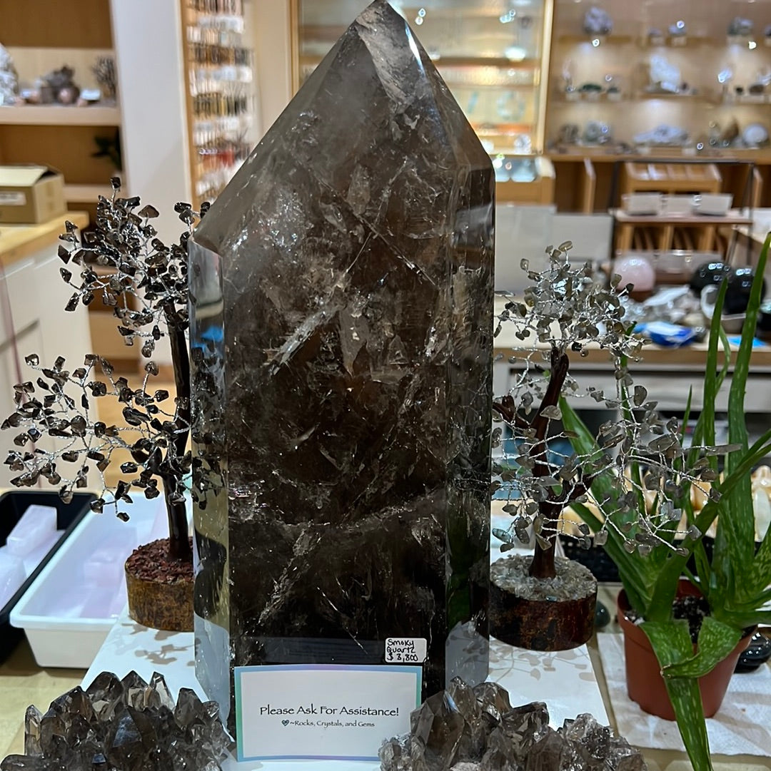 Large Smoky Quartz Tower