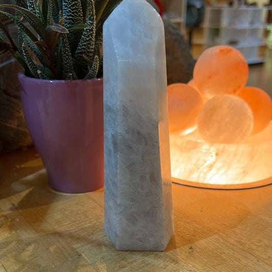 Blue Calcite Tower From Brazil