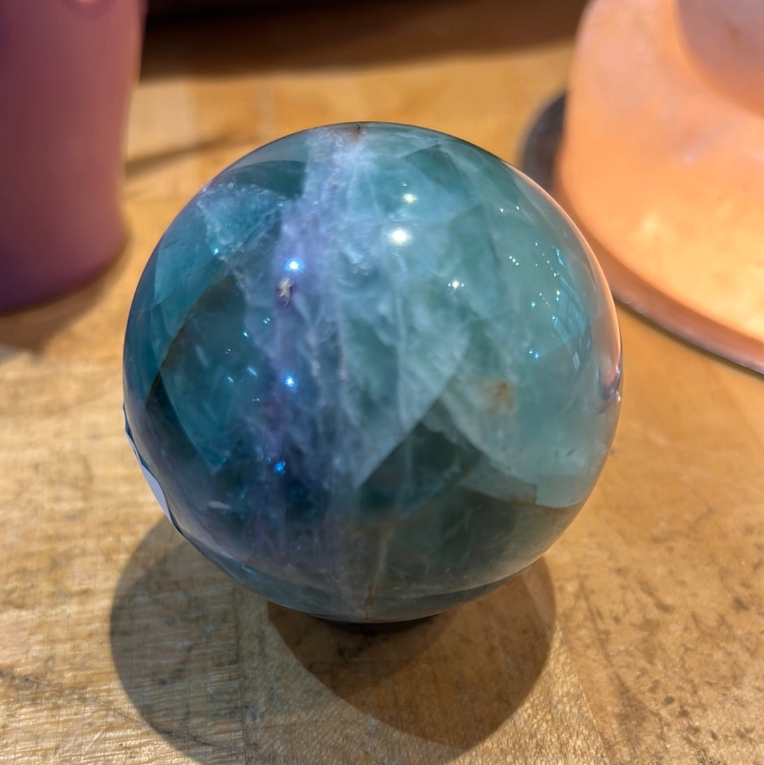 Rainbow Fluorite Sphere