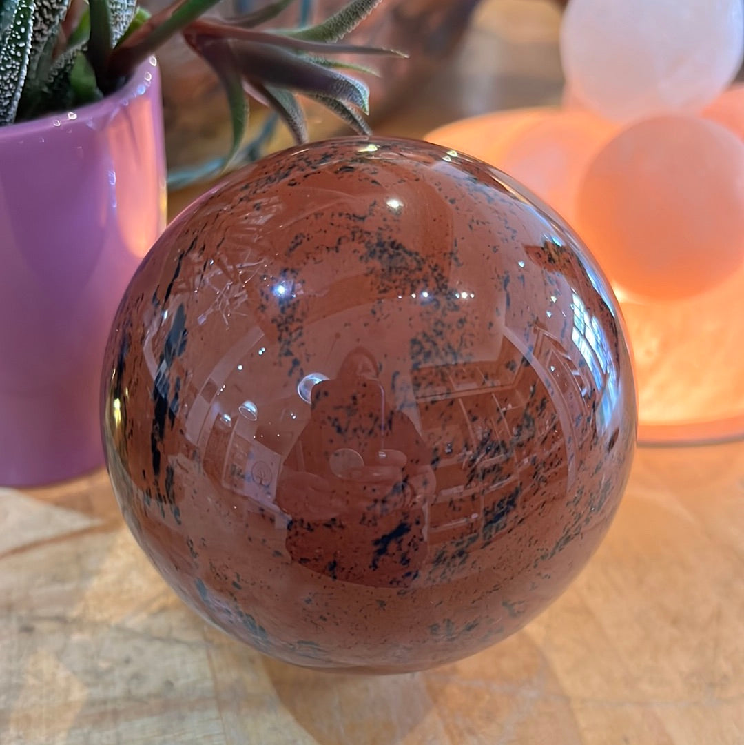 Mahogany Obsidian Sphere