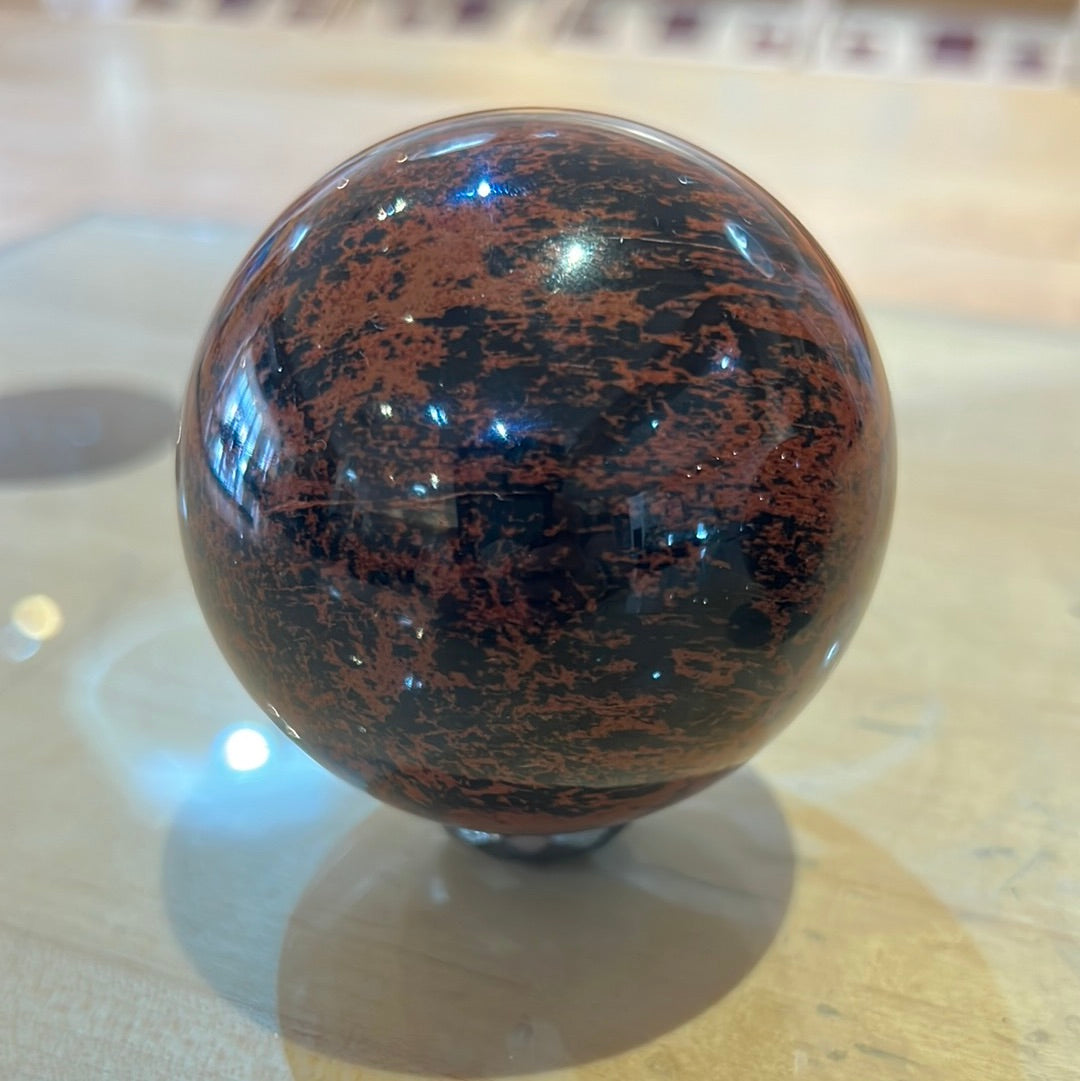 Mahogany Obsidian Sphere