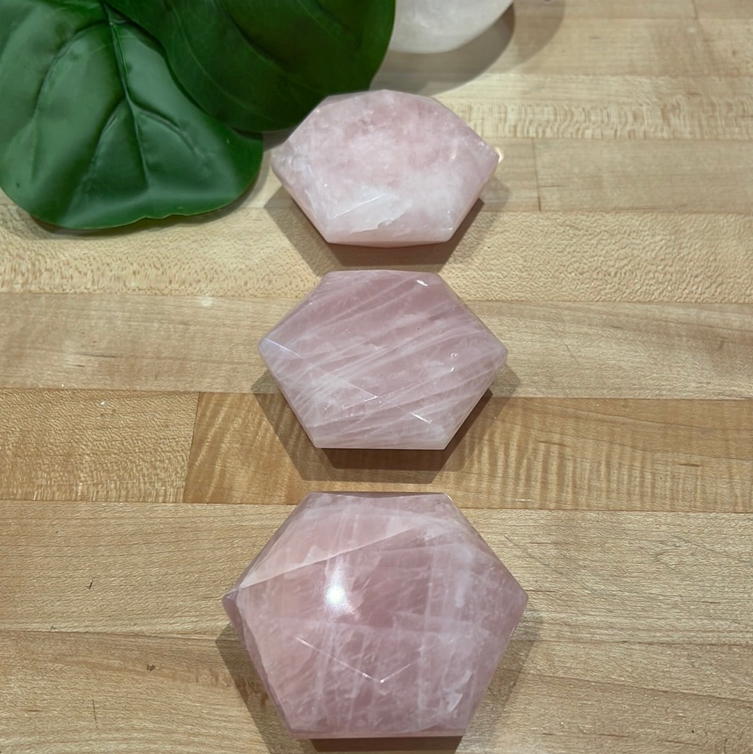 Rose Quartz Hexagon