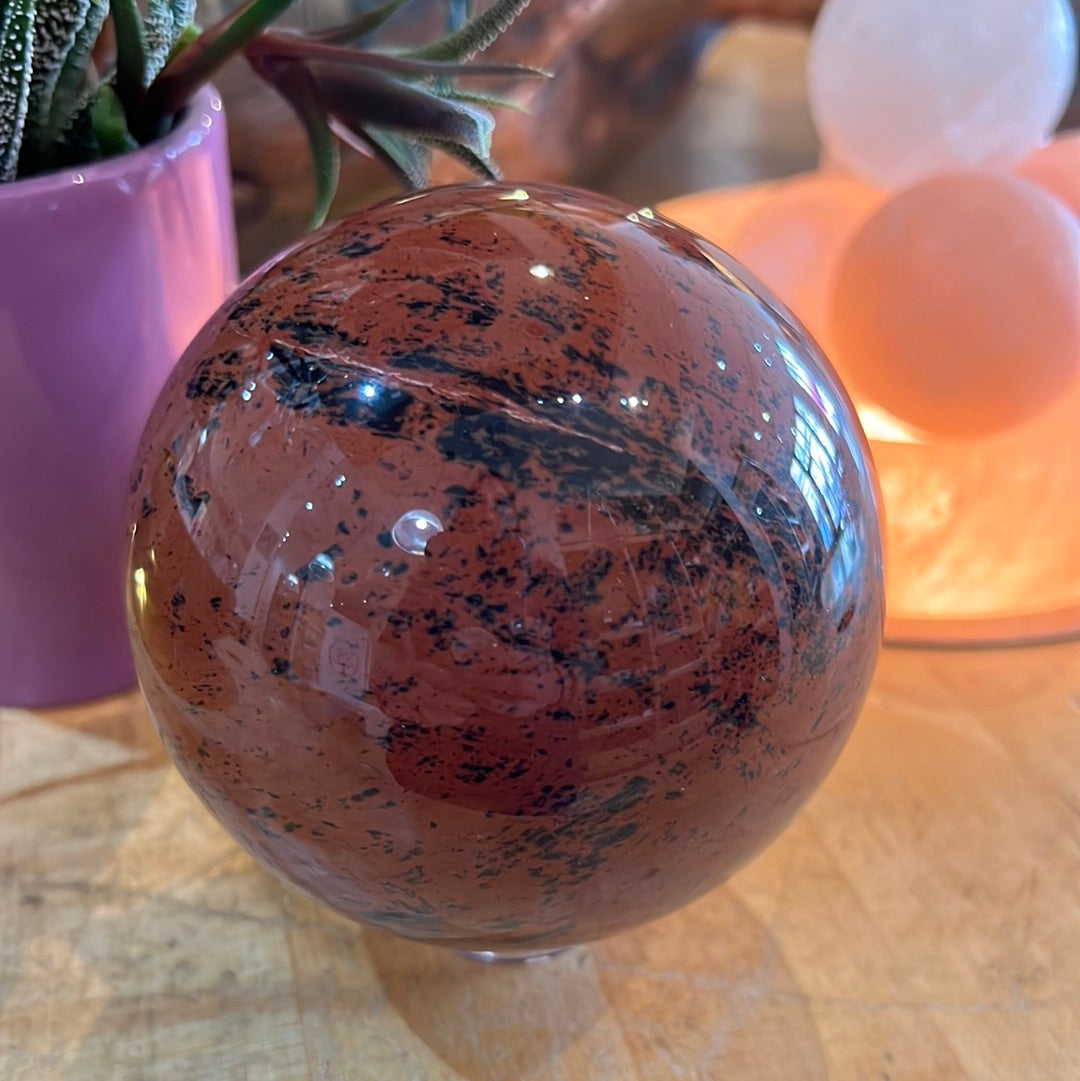 Mahogany Obsidian Sphere