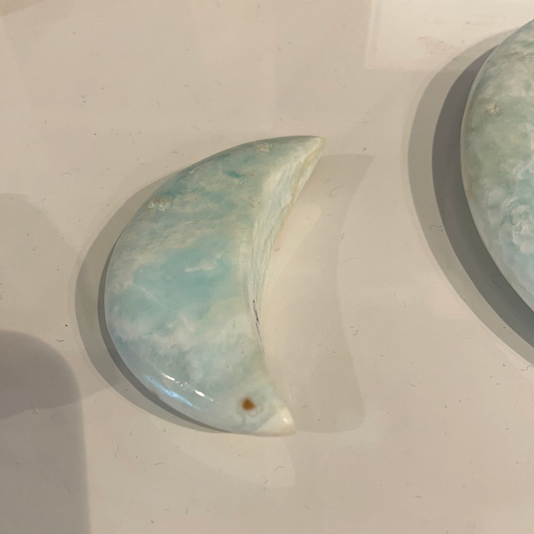 Caribbean Blue Calcite Moon
