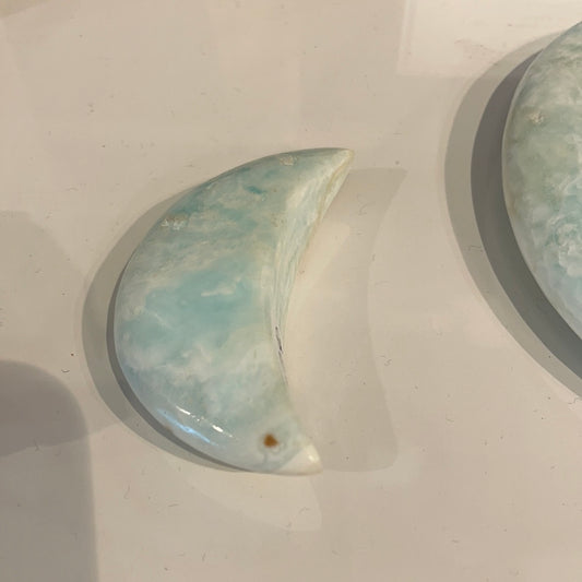 Caribbean Blue Calcite Moon