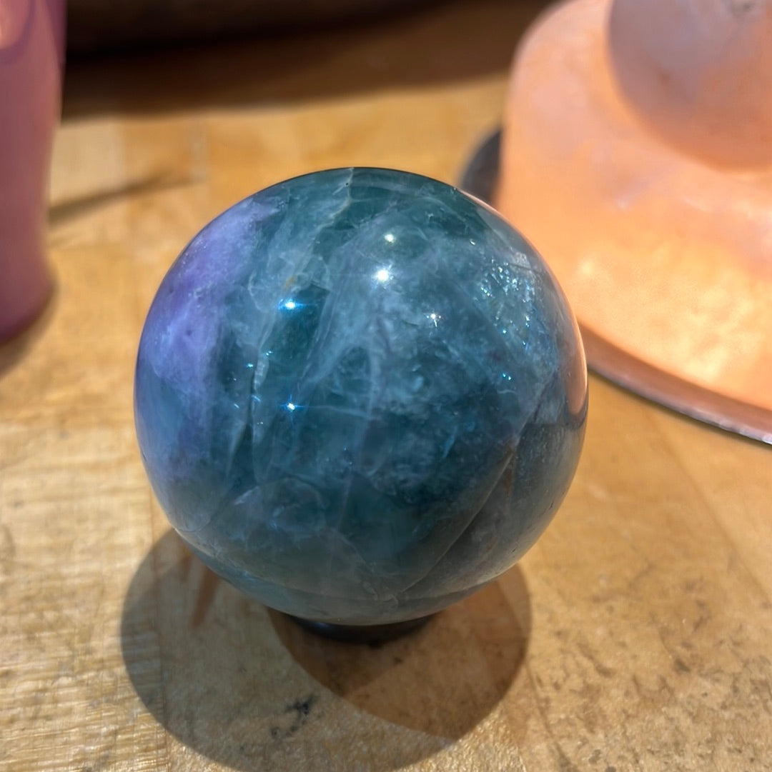 Rainbow Fluorite Sphere