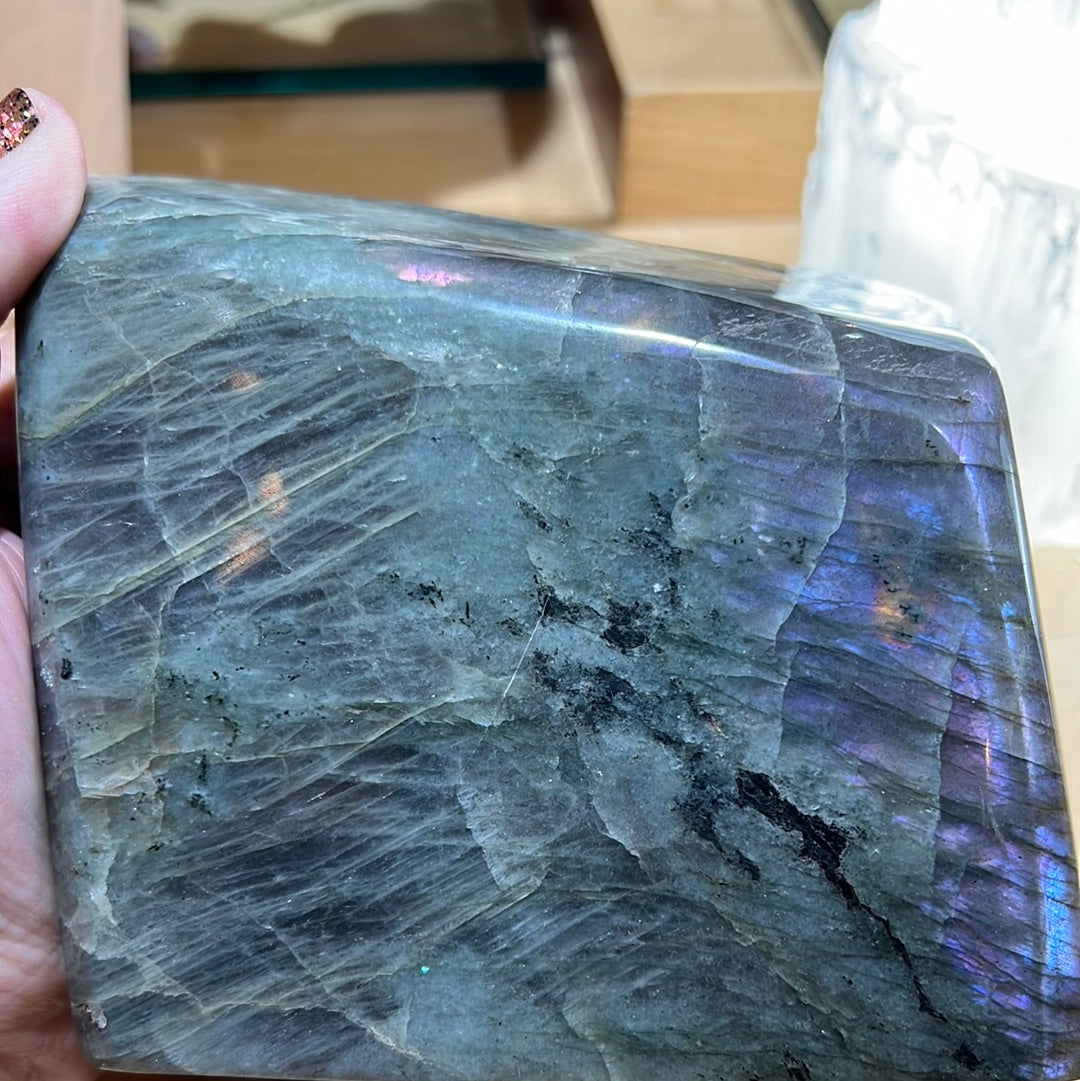 Pink And Purple Labradorite Freeform