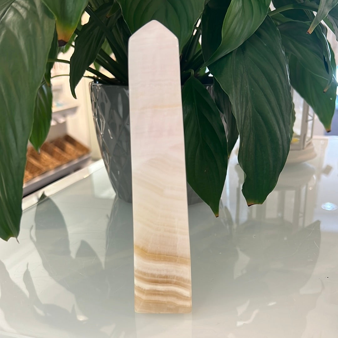 Pink Calcite Tower