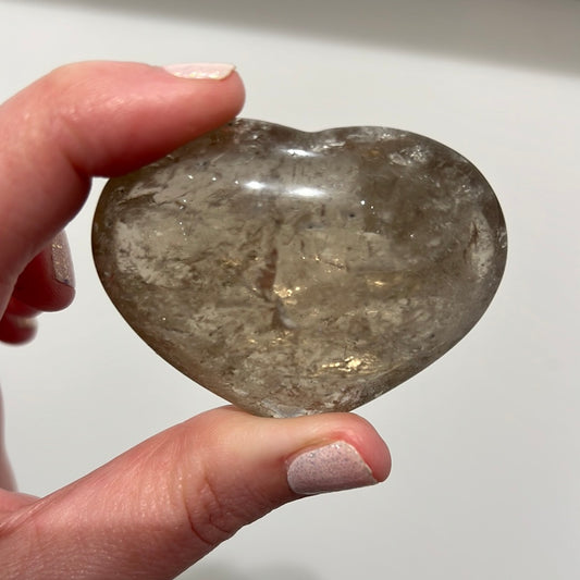 Smoky Citrine Heart
