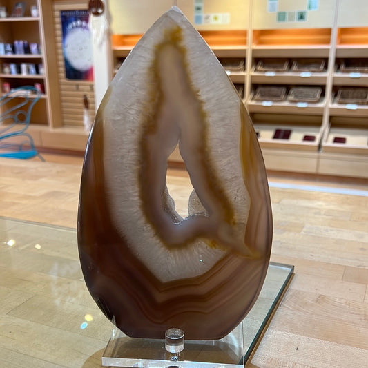 Druzy Agate Flame