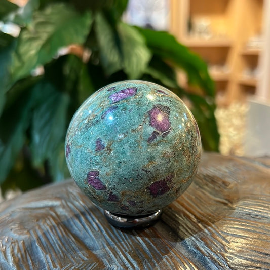 Ruby In Fuchsite Sphere