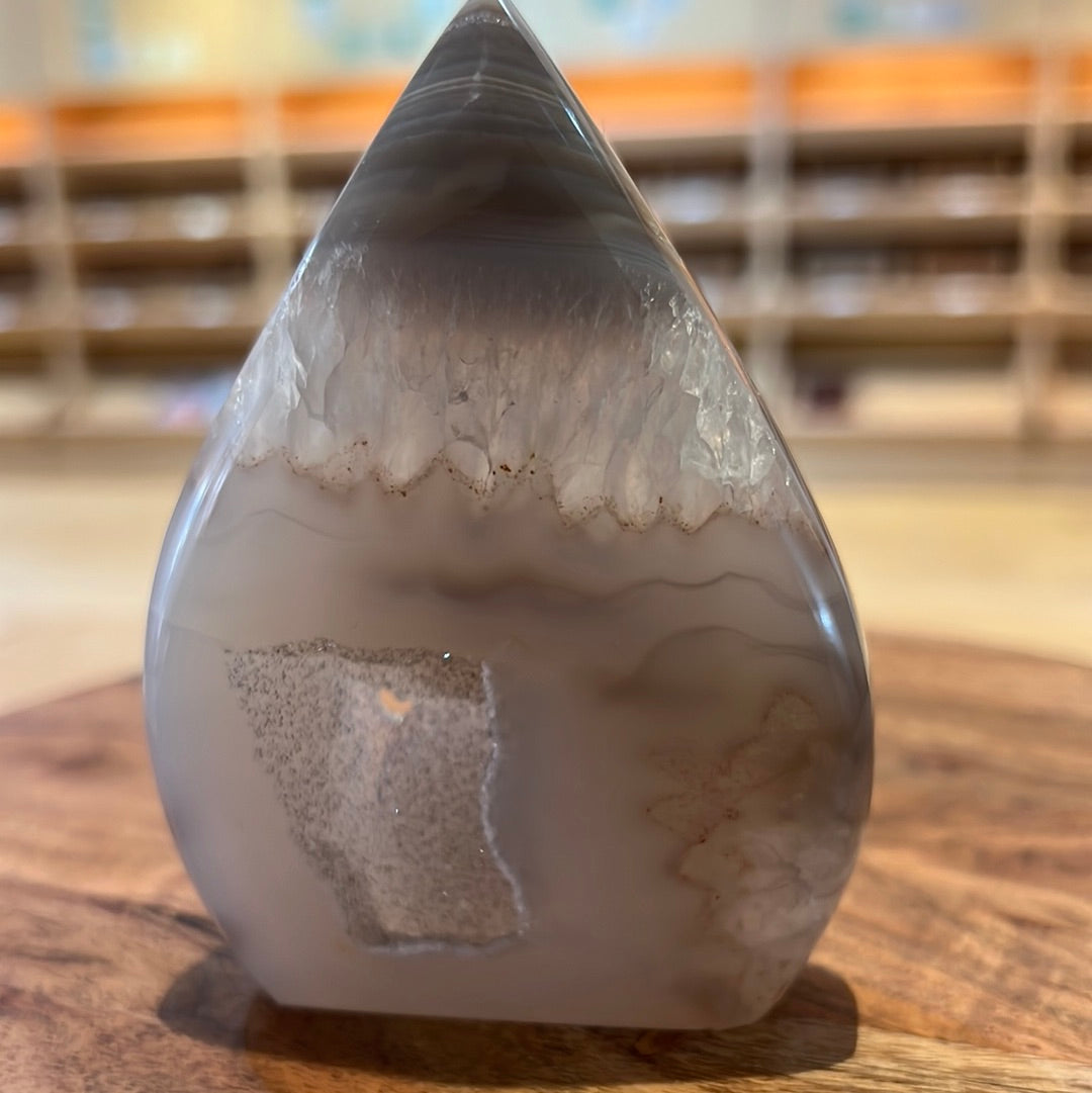 Druzy Agate Flame