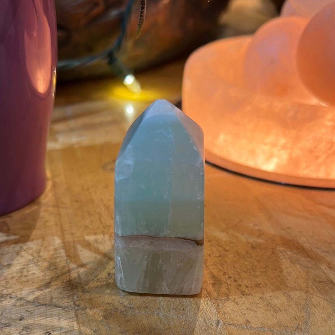 Pistachio Calcite Tower