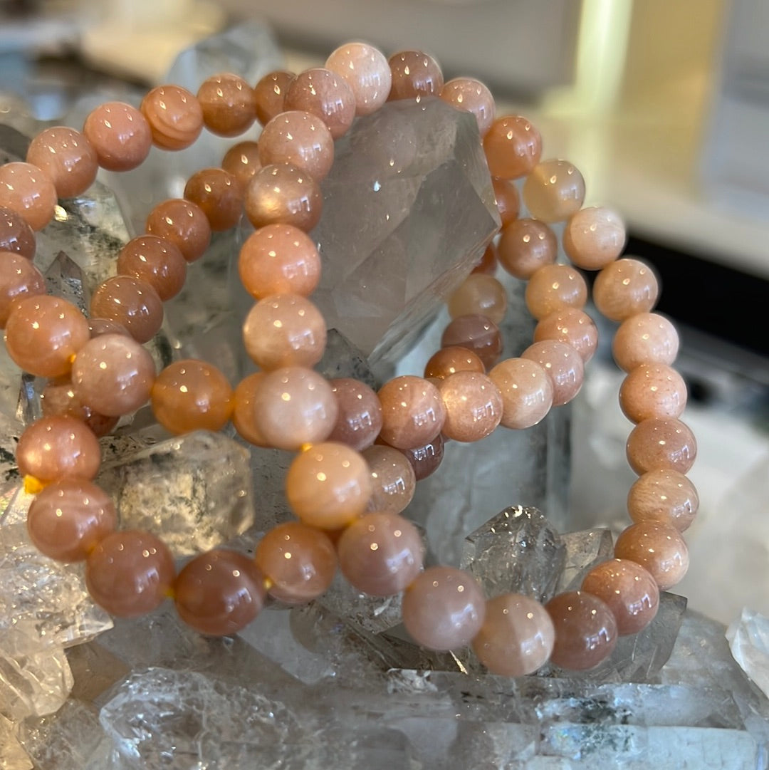 Peach Moonstone Bracelets