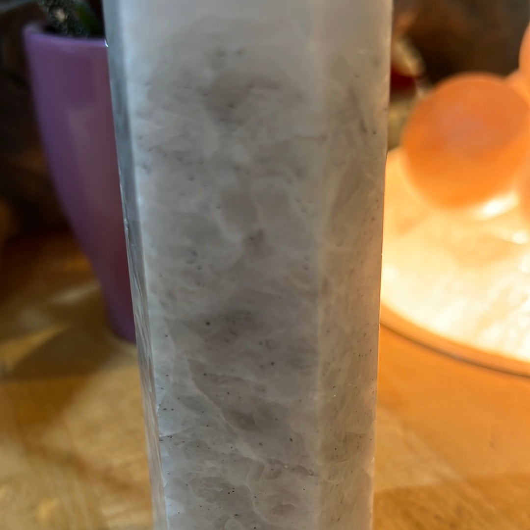 Blue Calcite Tower From Brazil