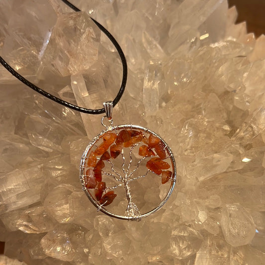 Carnelian Tree Of Life Necklace