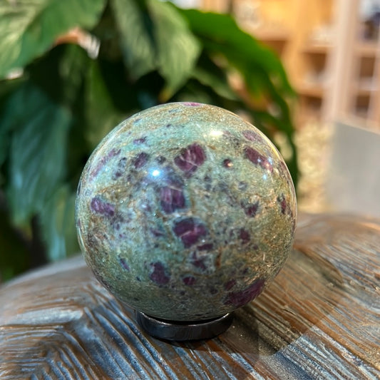 Ruby In Fuchsite Sphere
