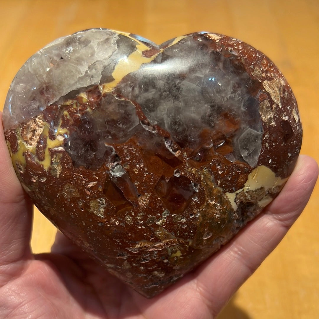 Amethyst Mosaic Quartz Heart