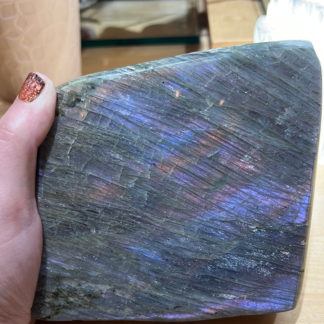 Pink And Purple Labradorite Freeform