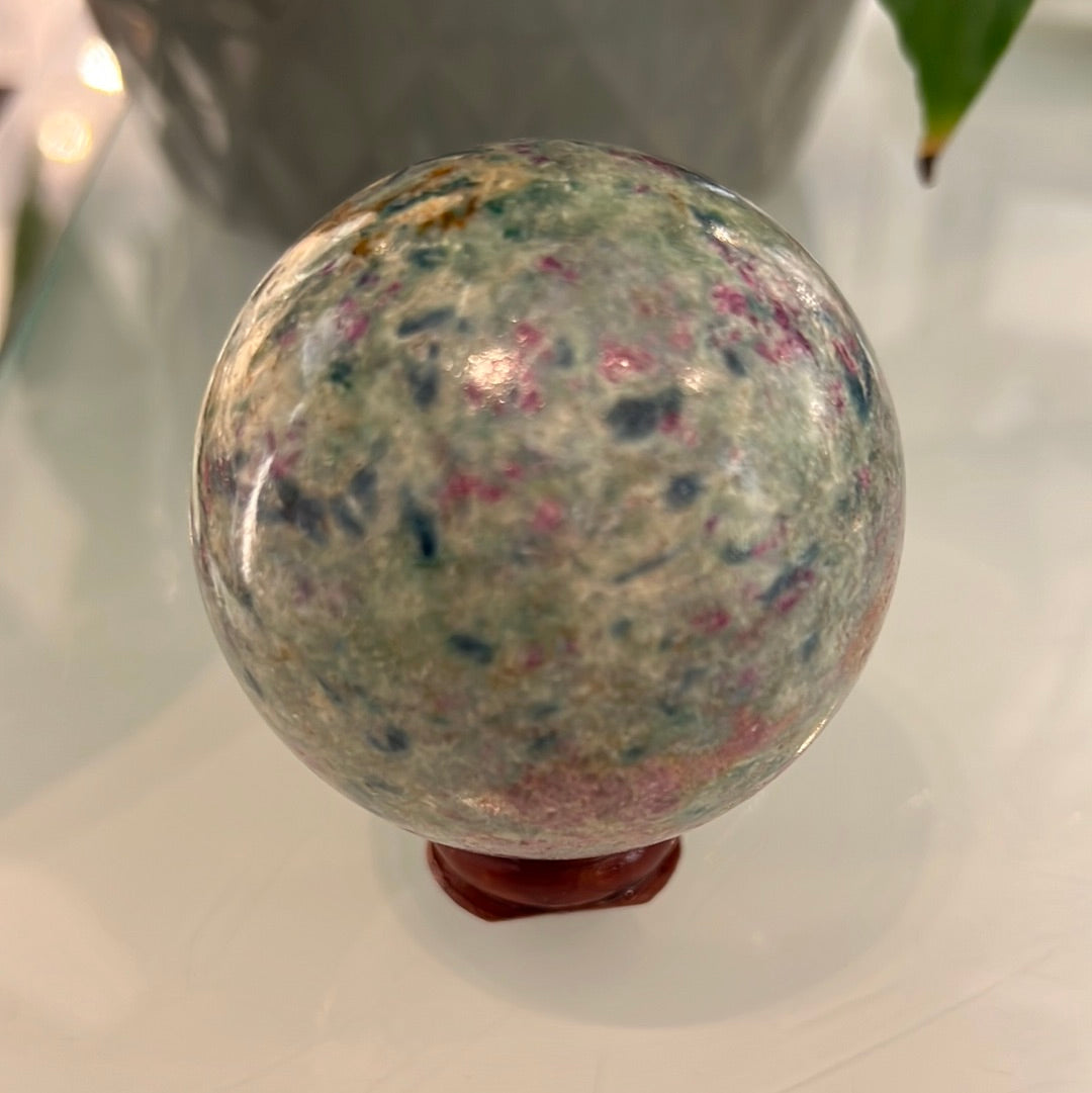 Ruby In Fuchsite Sphere