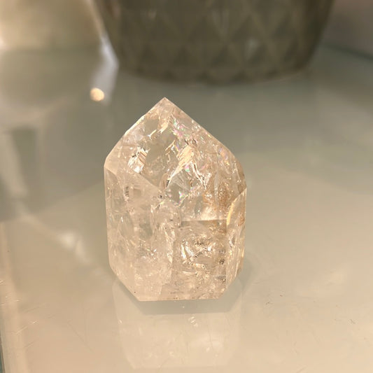 Crackle Quartz Tower-Fire And Ice