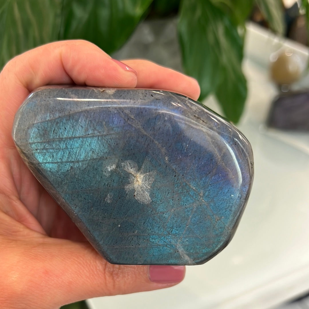 Labradorite Freeform Turquoise And Purple