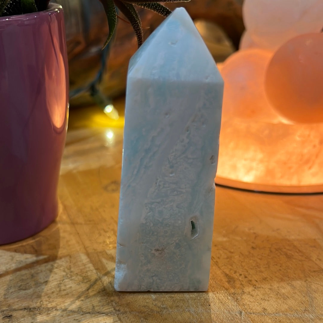 Caribbean Blue Calcite Tower