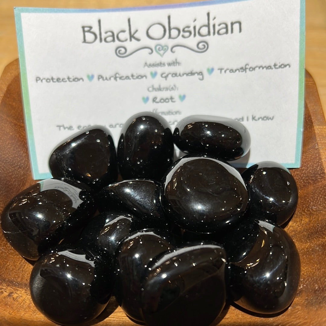 Black Obsidian Tumble