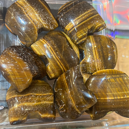 Tigers Eye Mini Cat Face