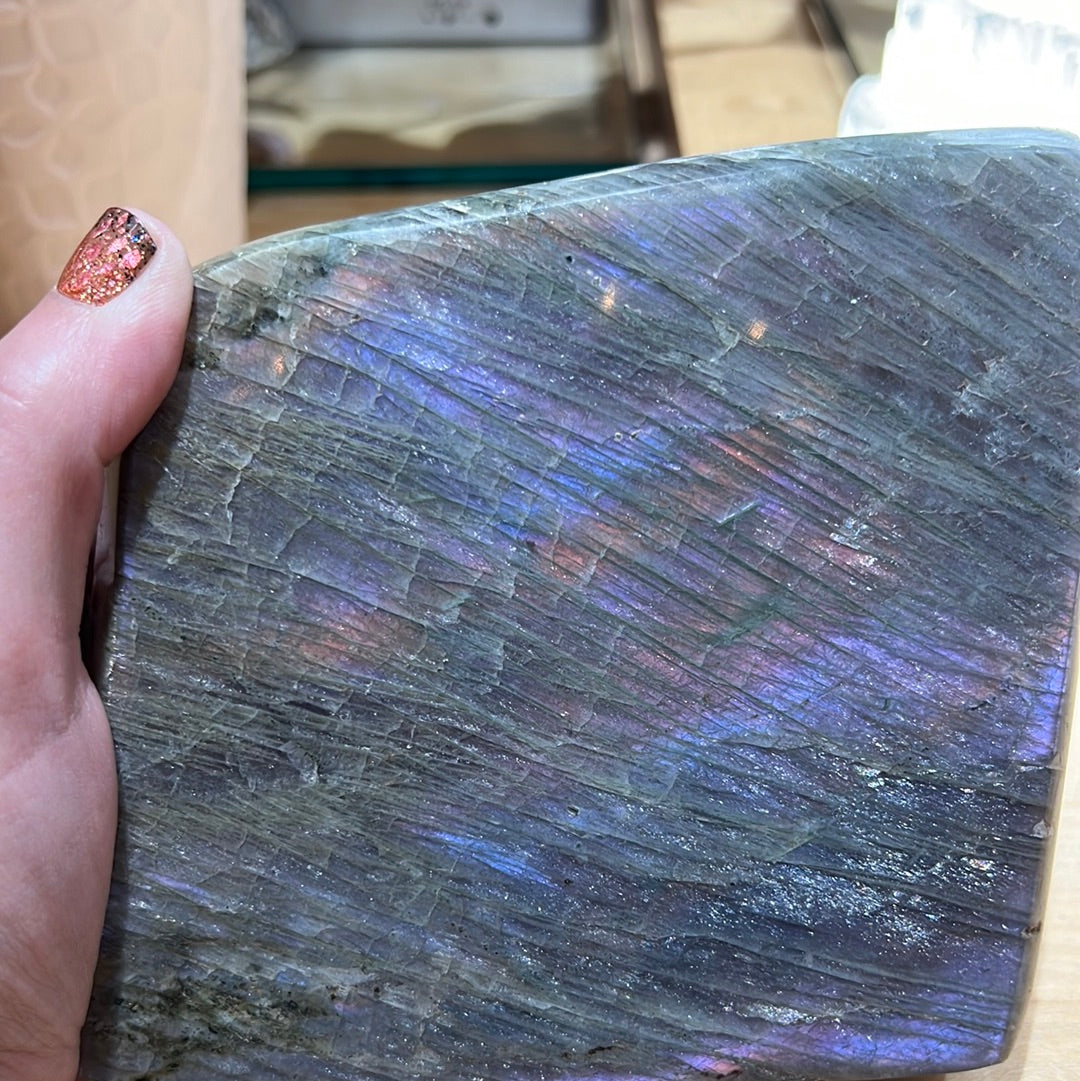 Pink And Purple Labradorite Freeform