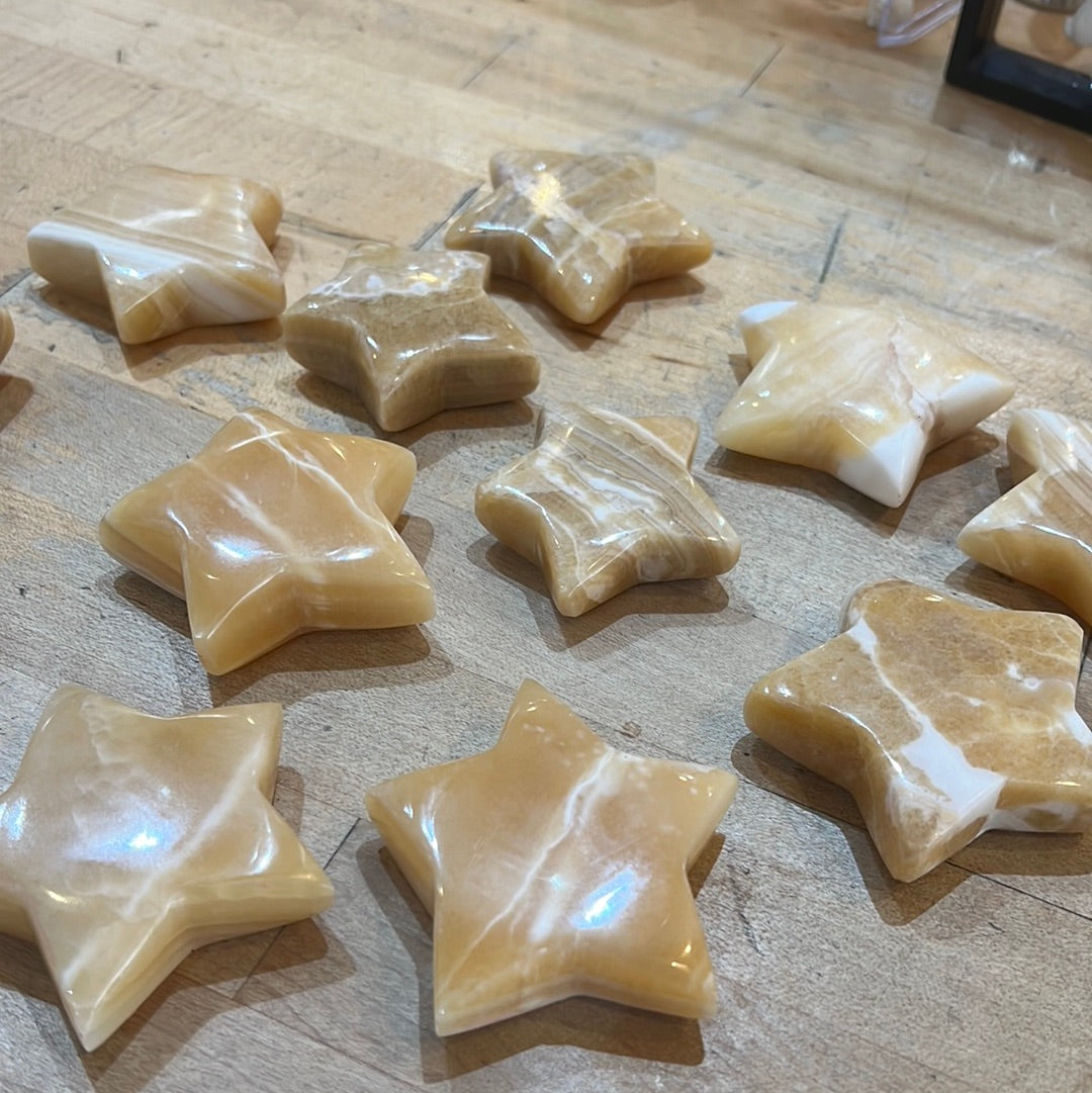 Orange Calcite Star