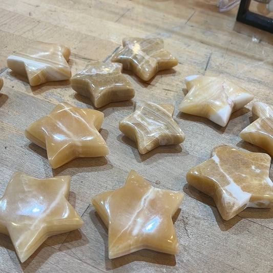 Orange Calcite Star