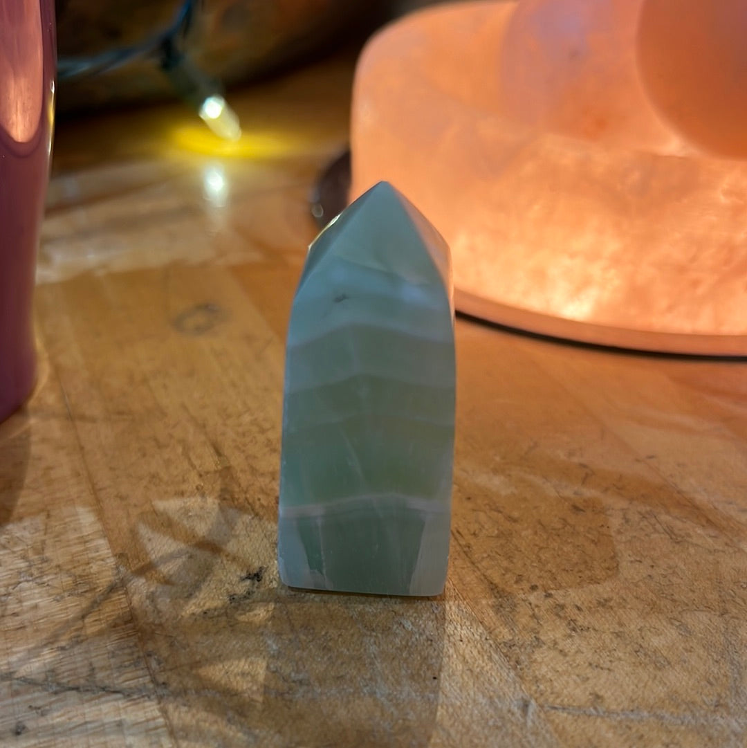 Pistachio Calcite Tower