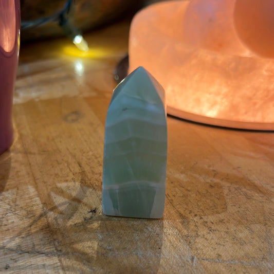 Pistachio Calcite Tower