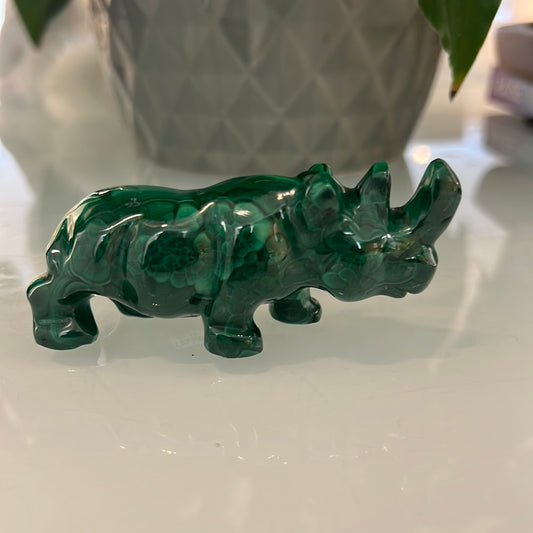 Malachite Rhino (smaller)