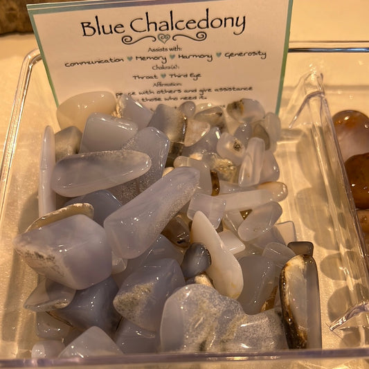 Blue Chalcedony Tumble size