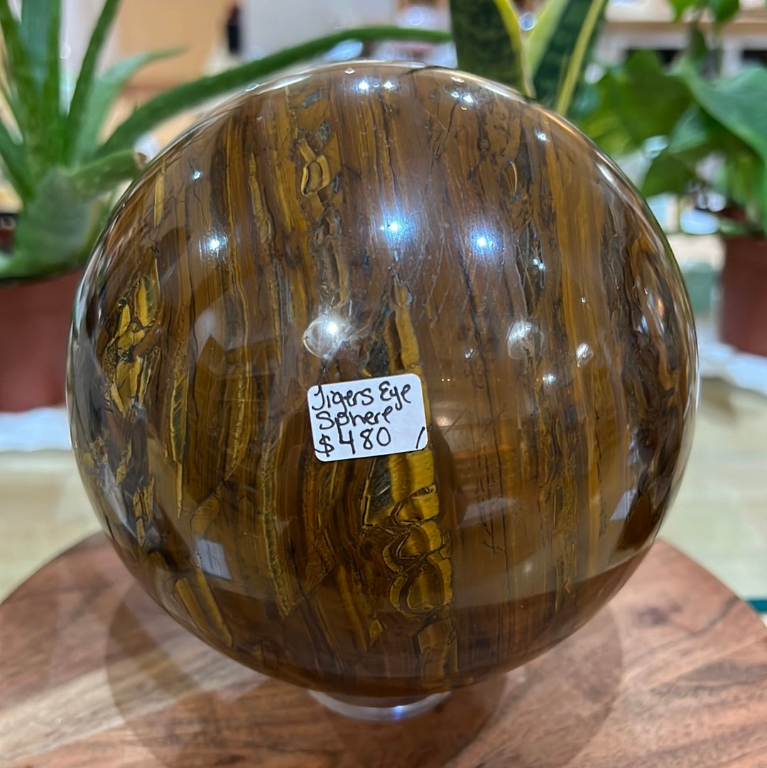 Large Tigers Eye Sphere